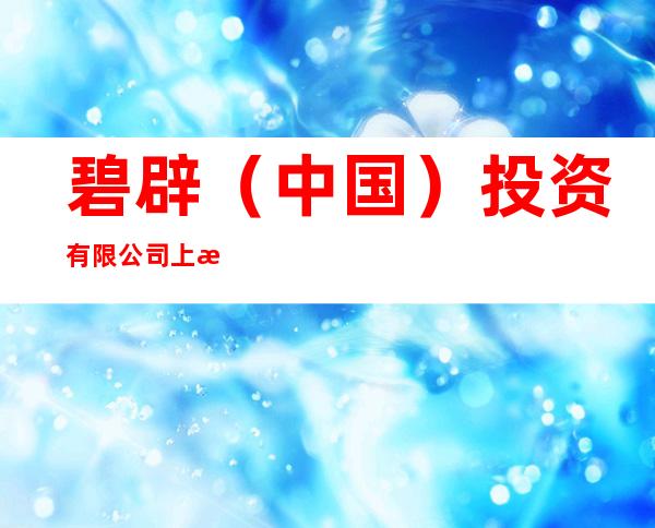 碧辟（中国）投资有限公司上海分公司